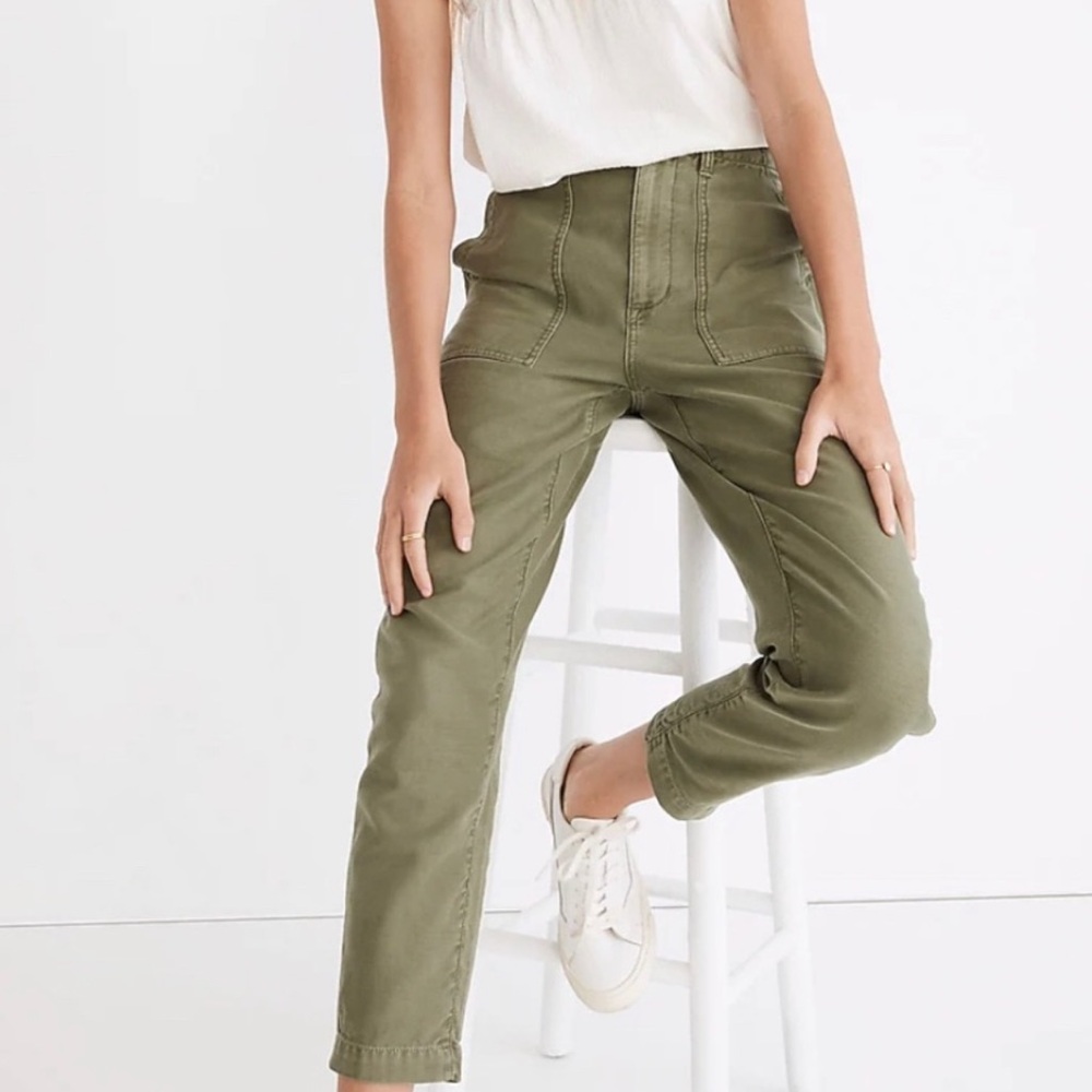 Madewell Griff tapered fatigue Utility pants Cropped Festival